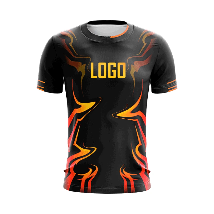 E sports Shirt Sublimation Printed E-sport Team Jersey Customized E-sports Wear Gaming Shirt Short Sleeves for Team