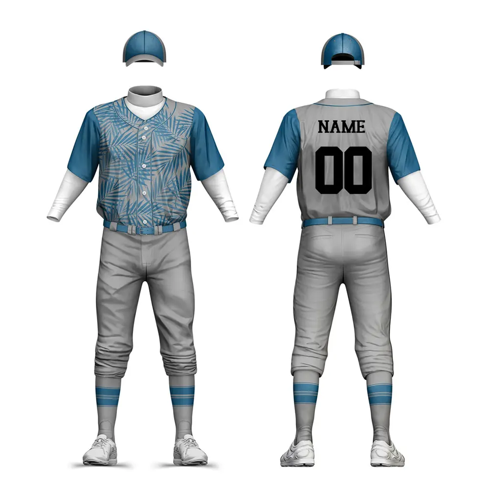 Baseball Team Custom Private Label Quick Sweat Absorbed Breathable Quick Dry Comfortable Good Price Man Baseball Uniform