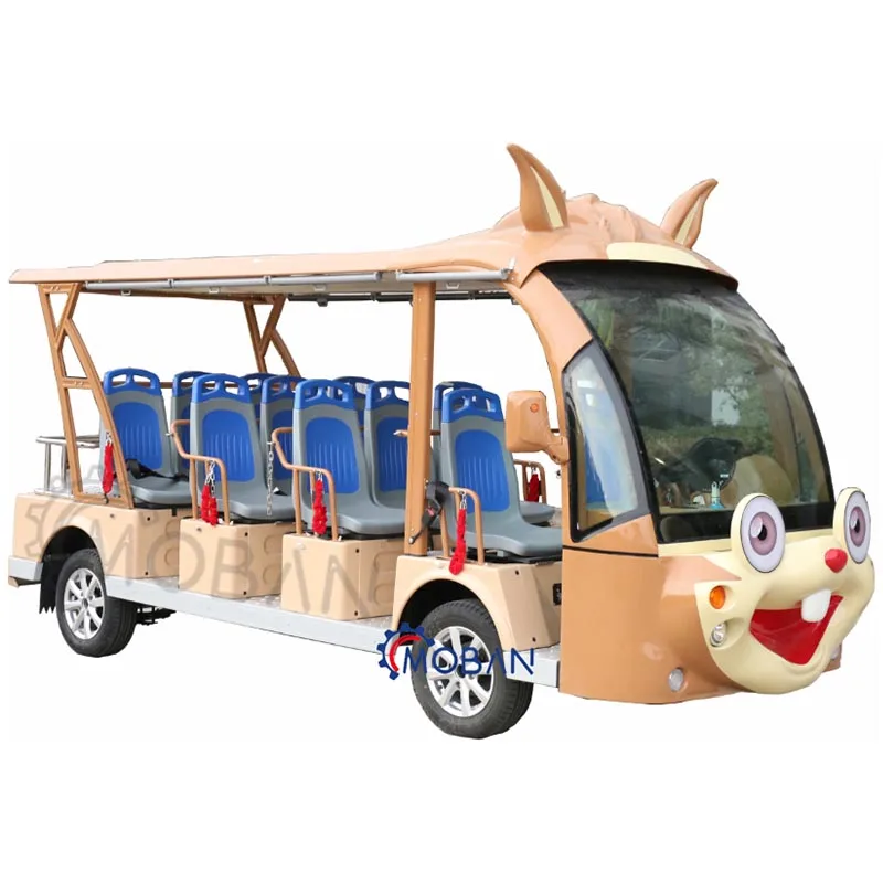 Hot Product 2024 14 Sets Sightseeing Luxury Shuttle Bus 72V Electric Sightseeing Car