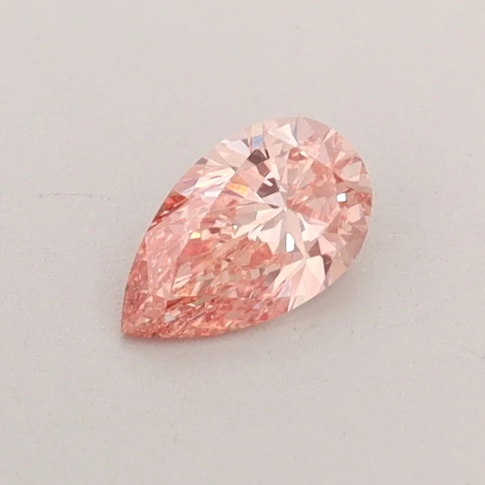 IGI 1.03 Ct FV Pk Fancy Vivid Pink Lab Grown Diamond Pear Diamond VVS2 Clarity Diamond For Engagement band Pink Lab Jewelry