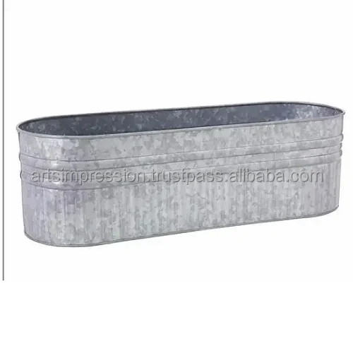 Stainless Steel Metal Planter Hanging Plant Pot Metal Flower Bucket Decorated in Black Design Planters  Ceramic Planter