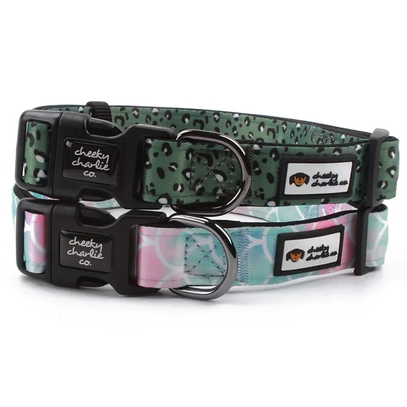 Best Quality Neoprene Dog Collar Custom Design Waterproof Pet Supplies Padded Soft Adjustable Nylon Pet Collar Wholesale