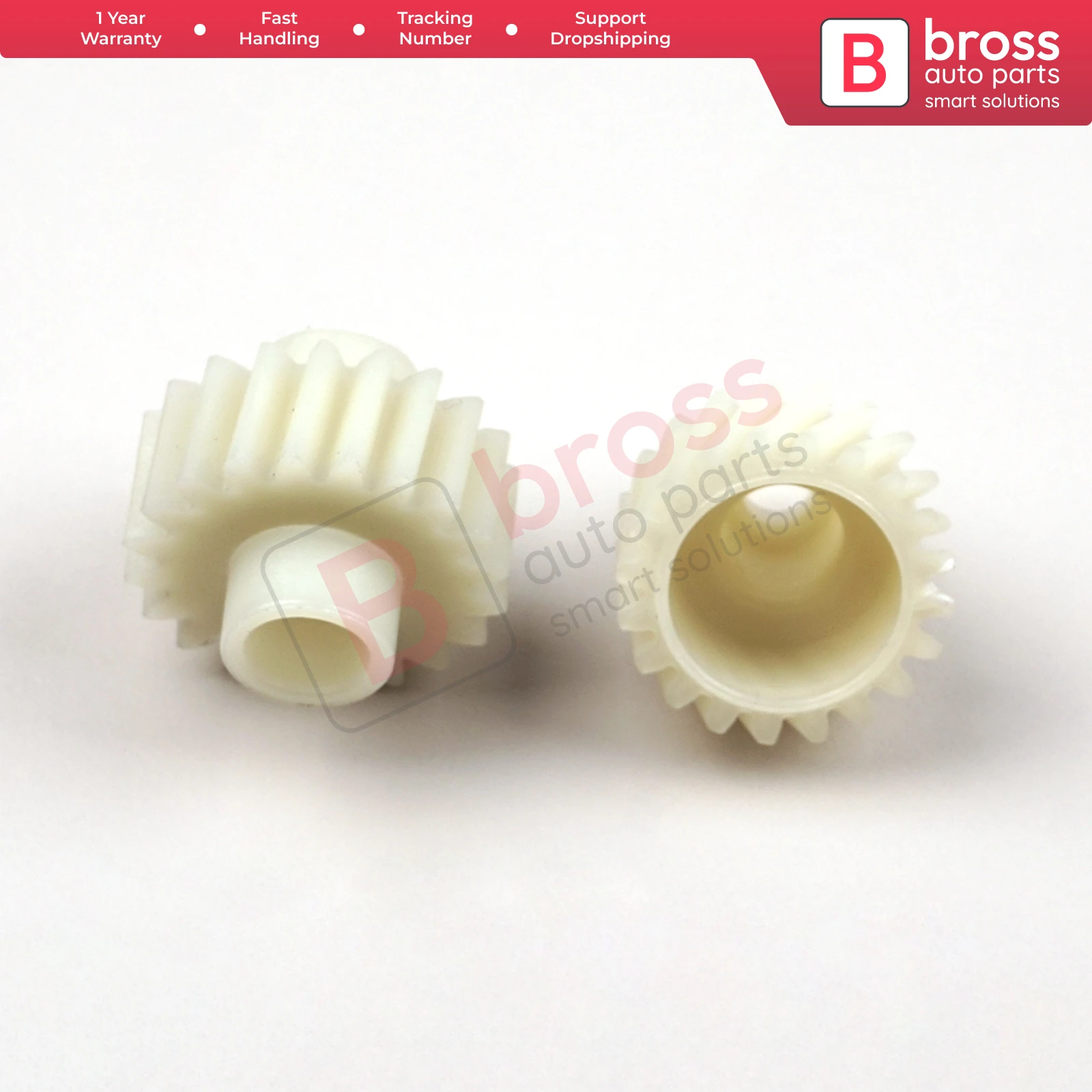 BGE705 Seat Adjuster Motor Repair Two Plastic Gear Set for Tahoe Yukon 2007-2014 Bross Auto Parts Made In Turkey