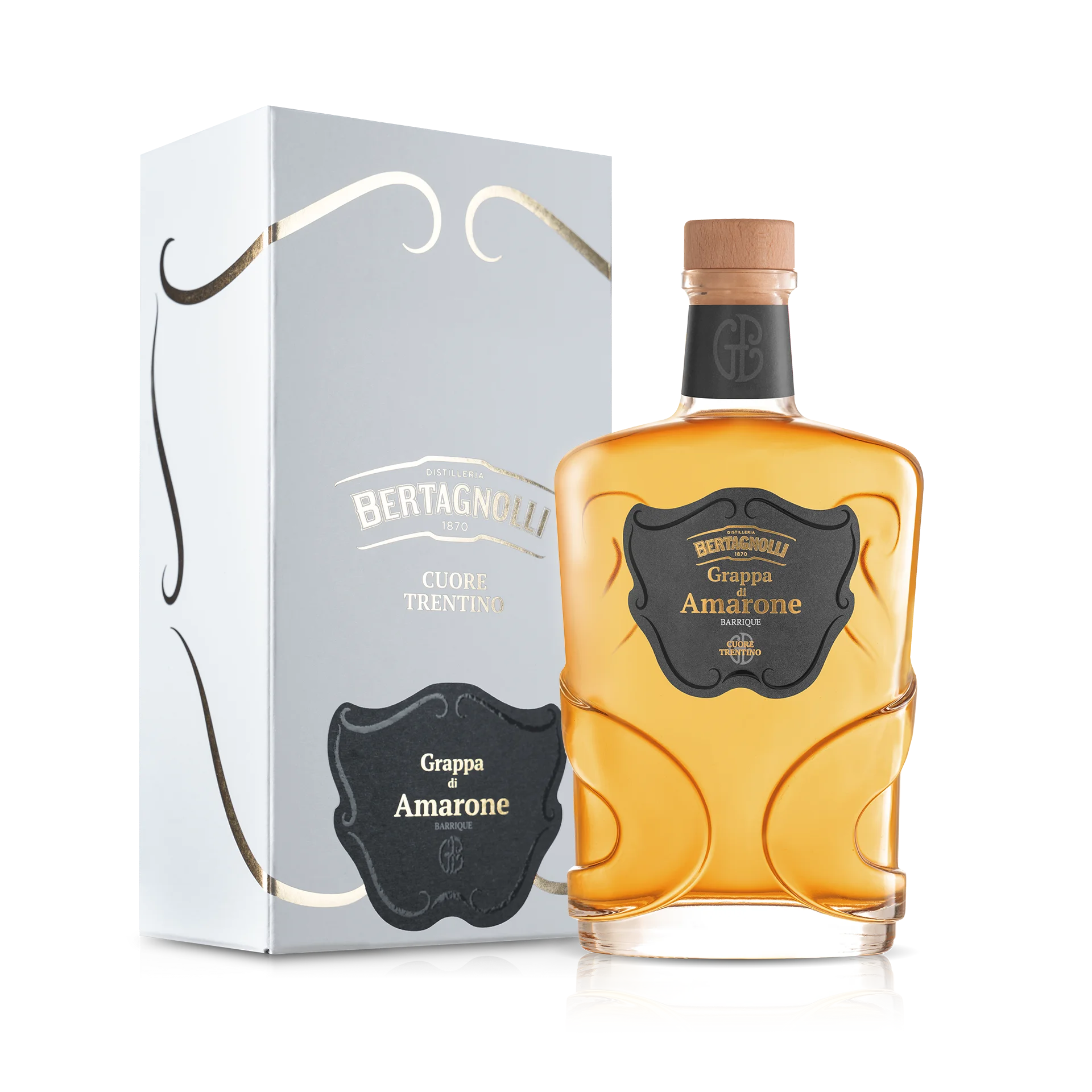 Top Quality Italian Pomace Brandy Amarone 700ml Pure Spirits Fresh and Intense Made in Italy Brown Spirit