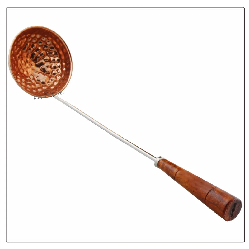 Copper Sauna Bucket and Ladle with Wooden Handle Sauna Accessories
