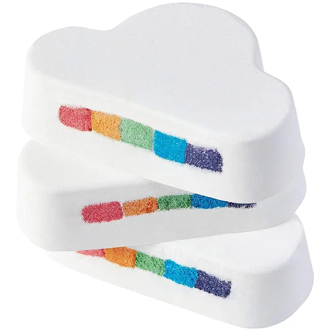 100% Nature Relax Kids Shower Bomb with Vegan Clouds Rainbow Bath Bomb Ball For Kids Gift Set By Exporters