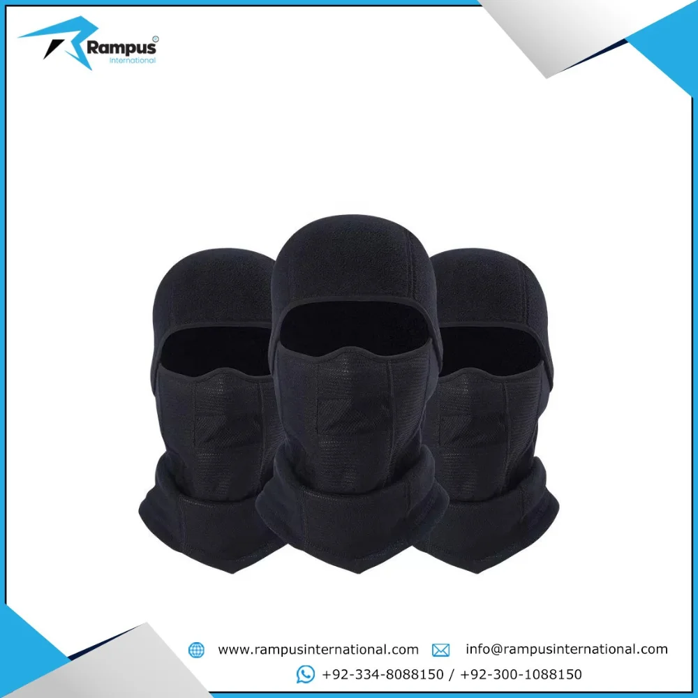 Ski Mask Funny Winter Rapper Bandit Knitted Custom Embroidery Unisex Full Face Ski Mask Cover 3 Hole Balaclava