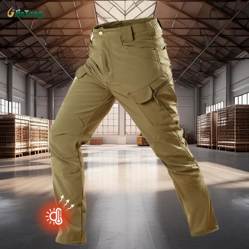 Custom Casual Straight Loose Pockets Cargo Pants Polyester Trousers Retro Hip Hop Cargo Pants Women Baggy Pants
