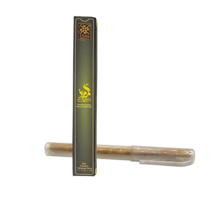 AL-MUMIZ  MISWAK/SEWAK/SIWAK/ WITH CASE/HOLDER NATURAL TEETH CLEANING STICK CUSTOM PACKAGING FOR TEETH DISEASES HEALING NATURAL