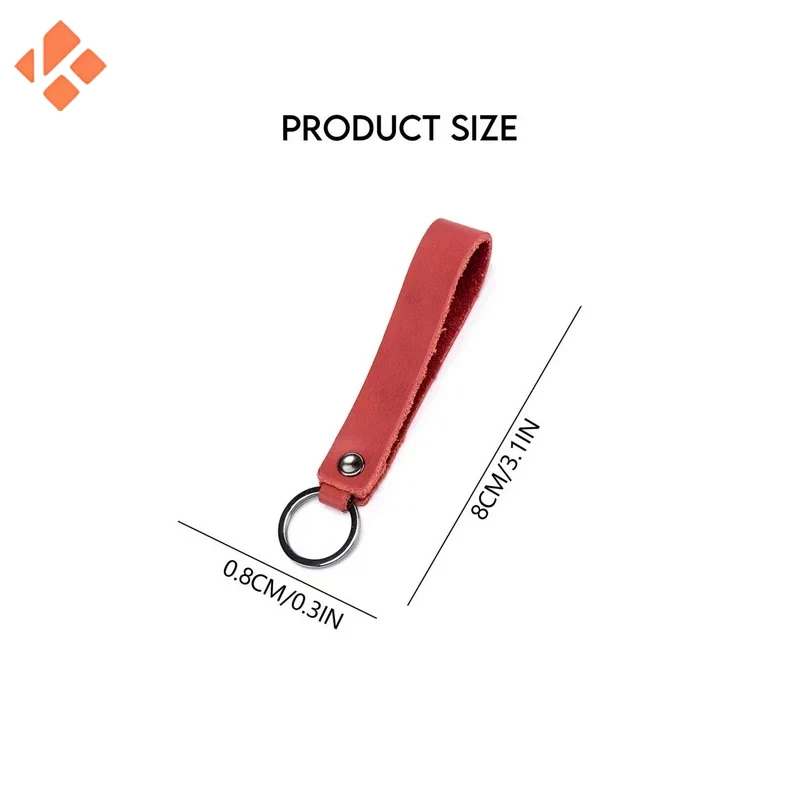 Wholesale Key chain Accessories Genuine Luxury Premium Leather Key Chain Custom Brand Logo Leather Key chain