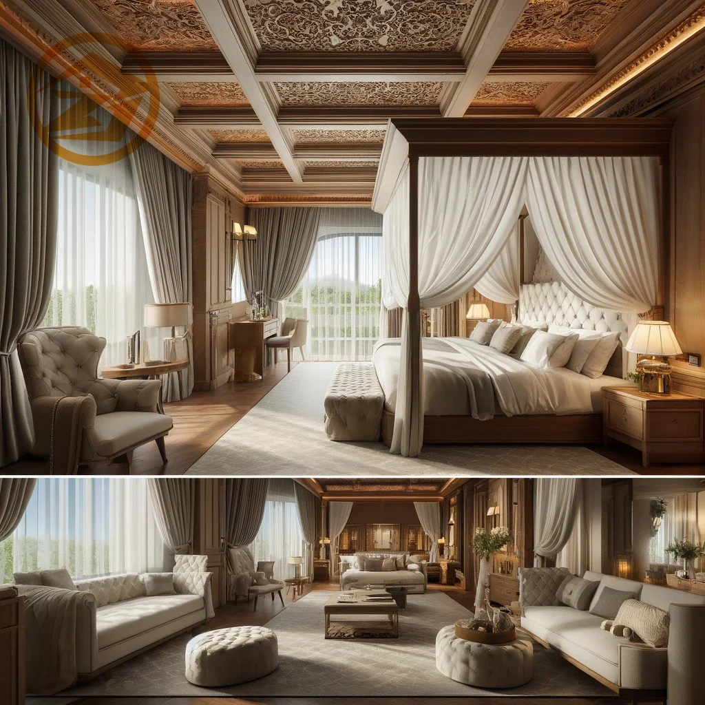 One Stop Solution Customized Modern King Size 5 Star Hotel Bedroom Furniture Set