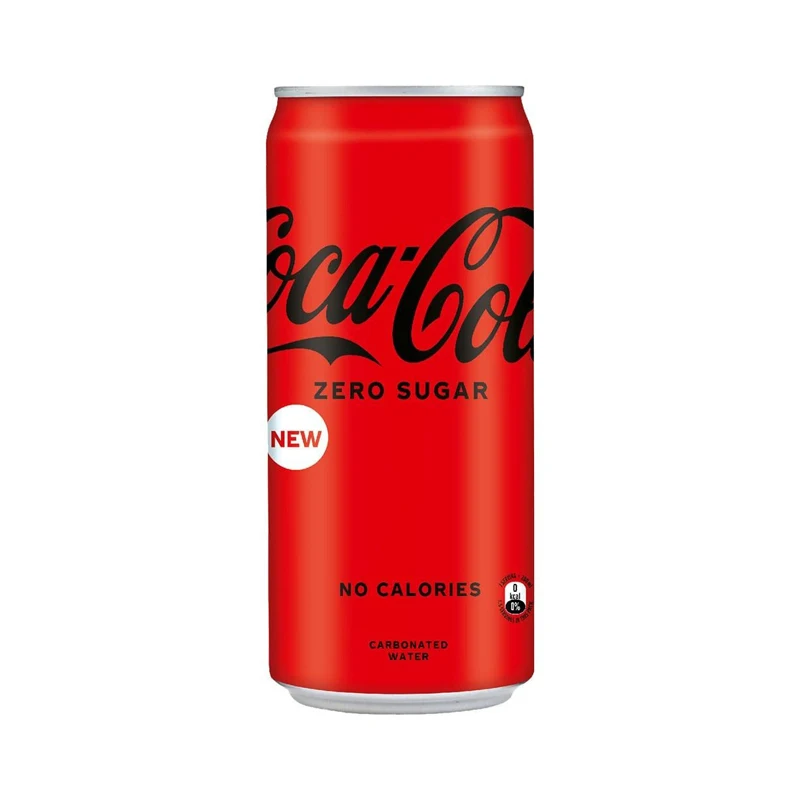 Coca Cola Zero No Sugar Can 330ml x 24 Can Carton Pack Coca-cola Coke Soft Drink