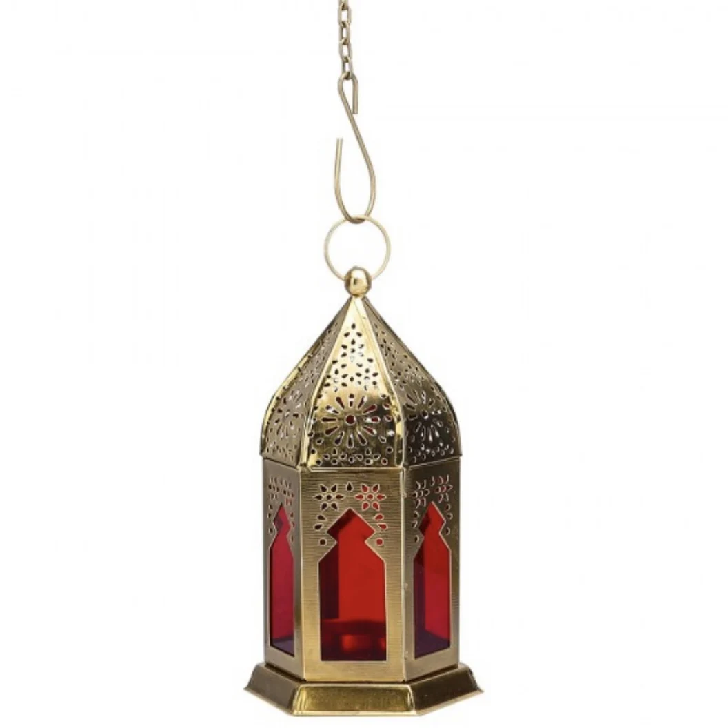 Finest Quality Handmade Moroccan Decorative  Iron Lanterns with Colorful Glass For Hanging and Tabletop Decoration