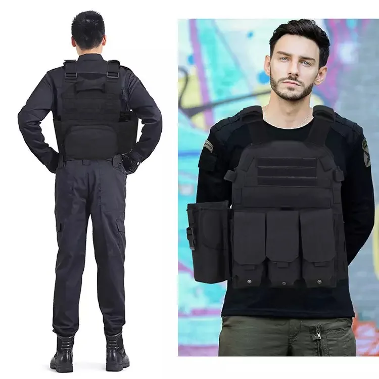 Molle System Mesh Carrier Light Weight Multifunctional Tactical Safety Security Vest