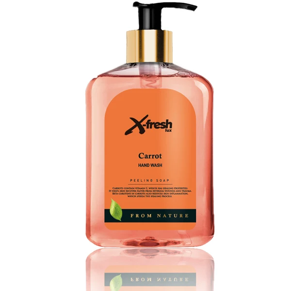 NATURAL HAND WASH SOAP CARROT   FROM NATURE   ALL SKIN TYPES  PERFECT CARE  FROM FACTORY READY TO SHIP BEST PRICE QUARANTED