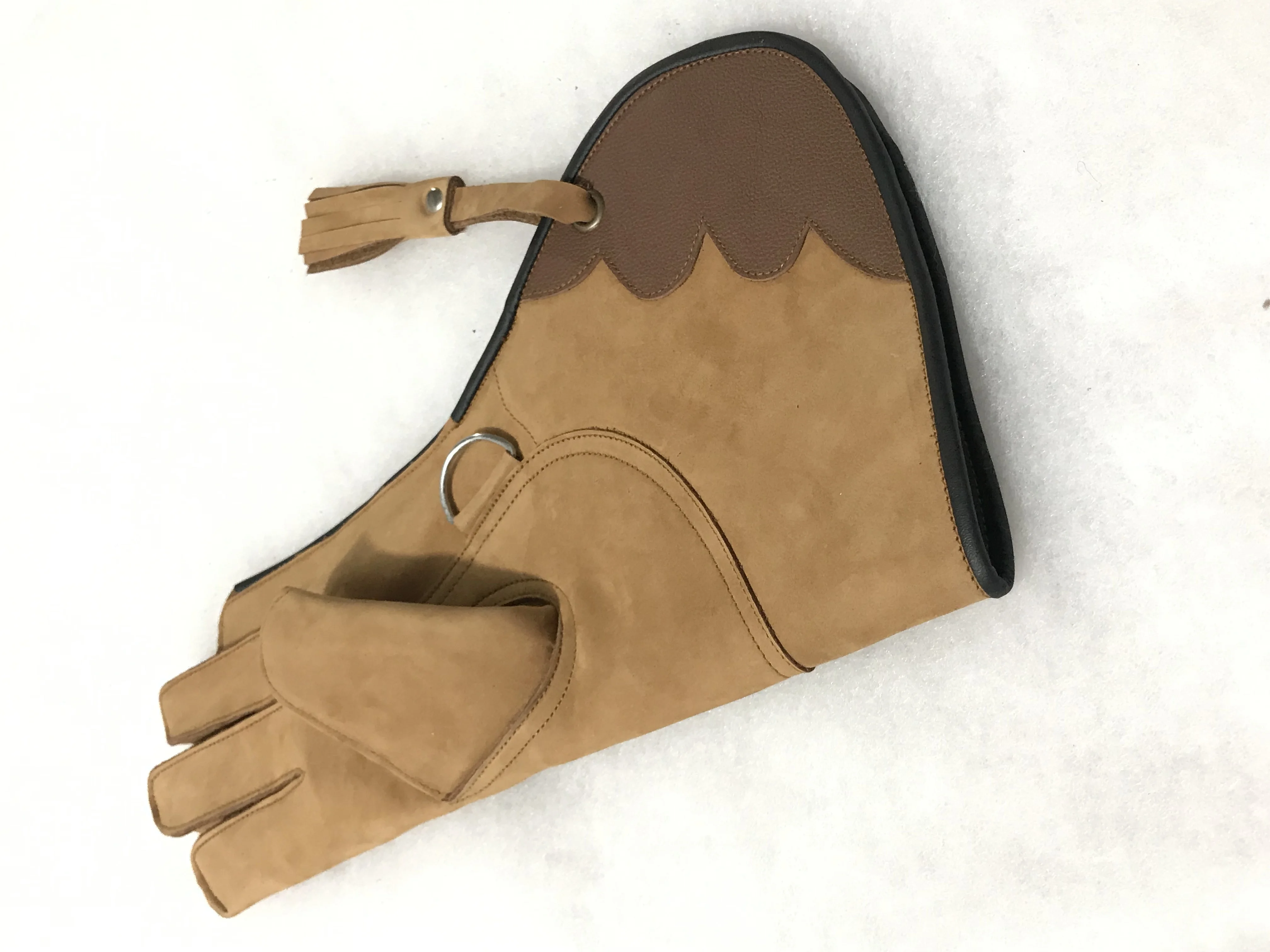 Exclusive Falcon Leather Gloves Premium Comfort & Fit Bird Handling Hawks Hunting High Grade Leather Falconry Gloves