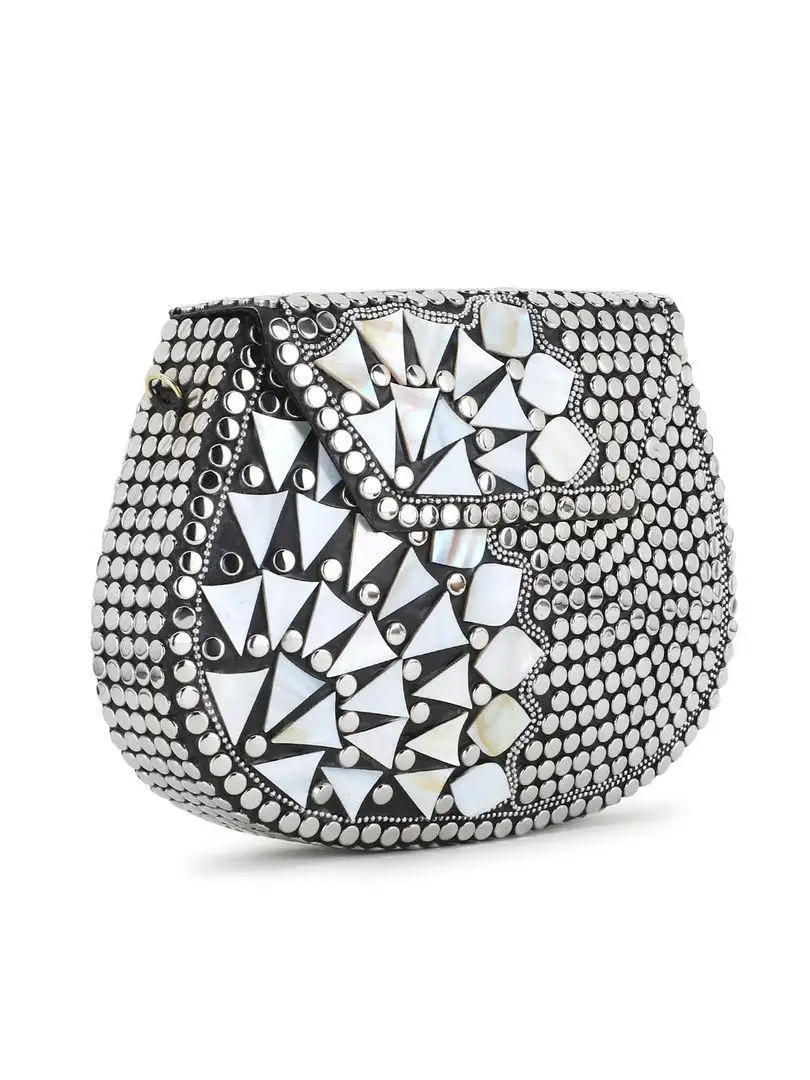 Small Metal Purse banjara gypsy hippy hobo Indian metal clutch bags