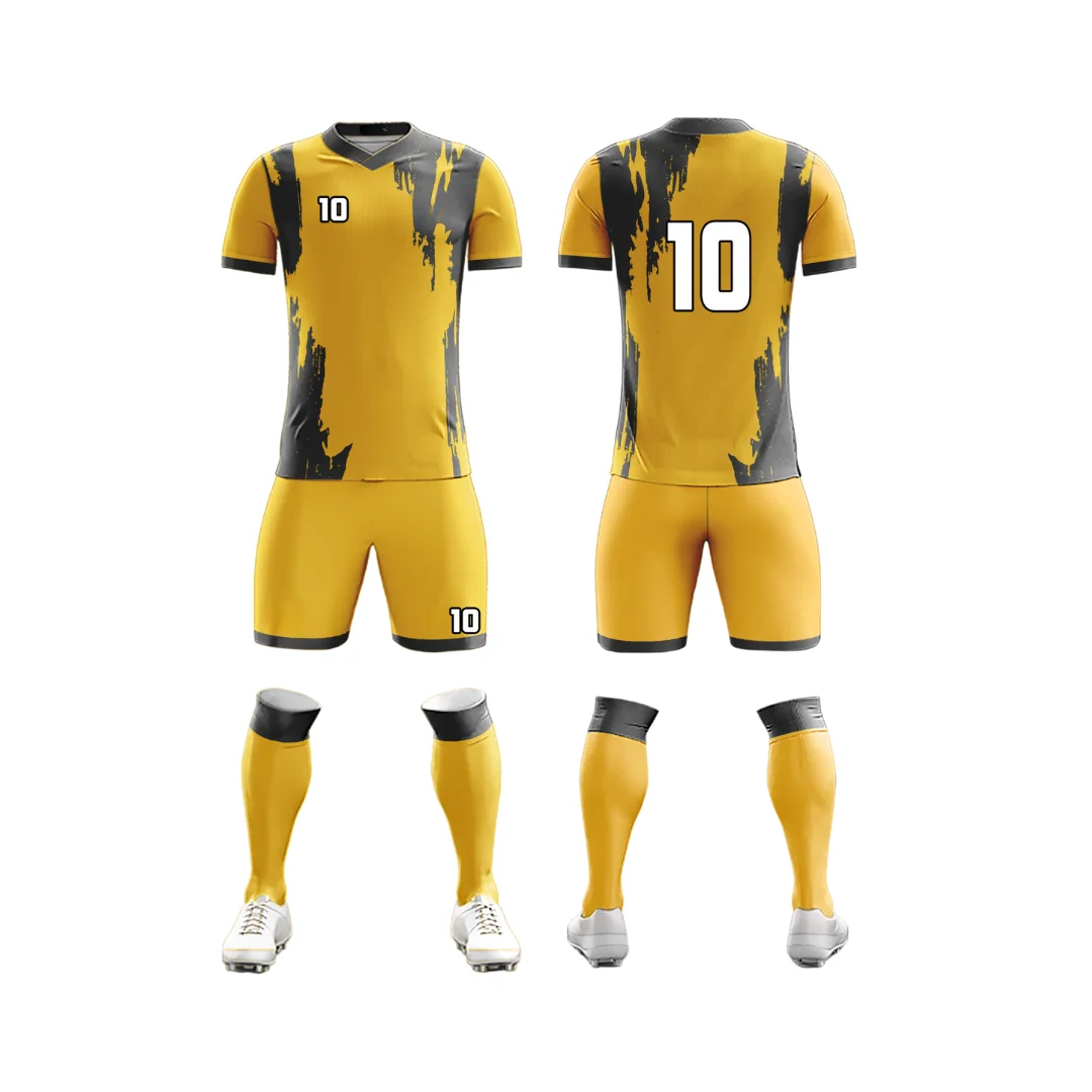 Top Quality Soccer Uniform Wholesale Unique Latest Design Jersey Set Sublimation Soccer Uniform For Men