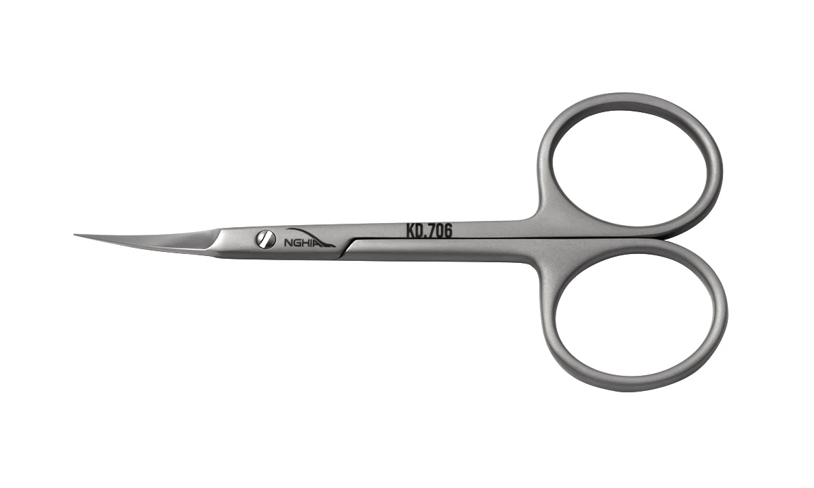 Vietnam KD-706 Best Selling Professional Cuticle Scissors Export OEM Customized Manicure Scissors Stainless Steel Curved Blades