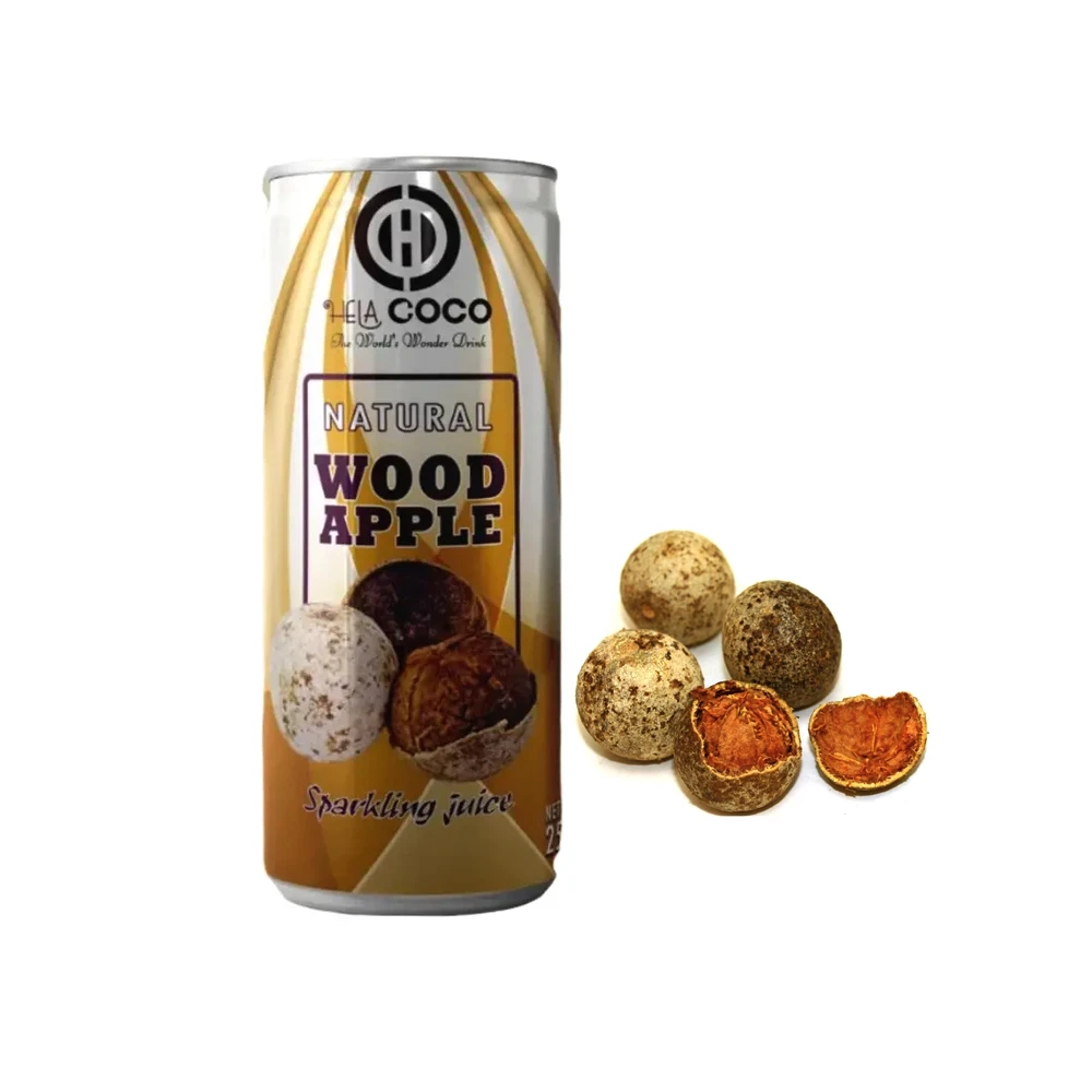 Natural Sparkling Best Wood Apple Juice 250ml Can Fruit Juice Beverage Soft Drinks Fresh Wood Apple Juice
