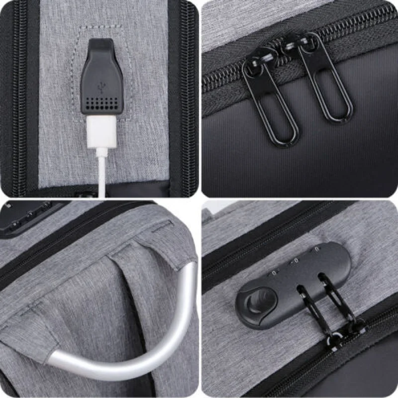 Custom Briefcase School Backpack Bag For Men Unisex Alloy Hard Briefcase For Documents Storage