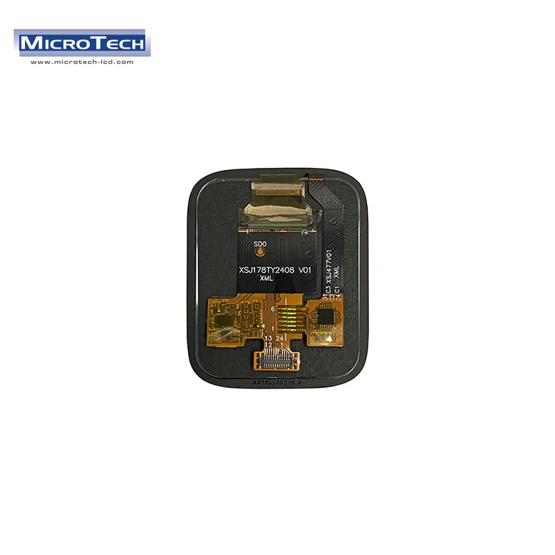 1.78 inch AMOLED display 368*448 SPI interface OLED touch screen display for watch smart wear