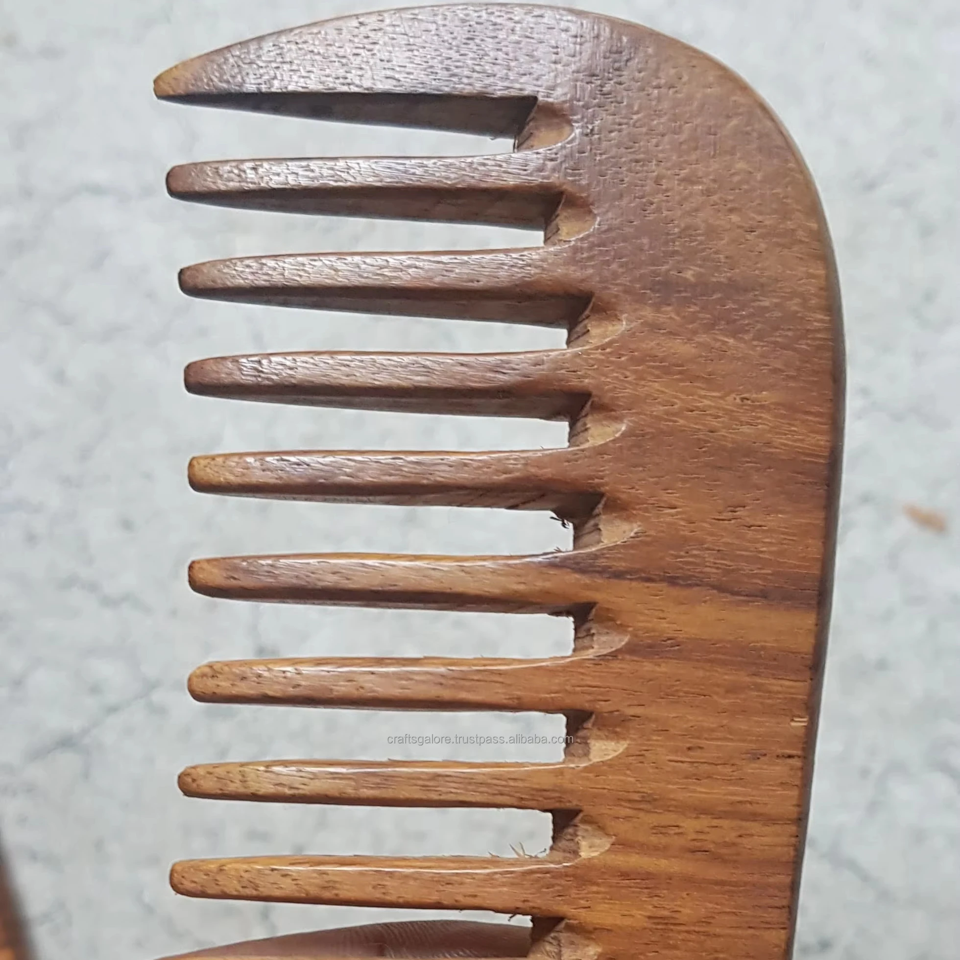 Indian Artisan Wooden Comb Salon Quality Sustainable Handcrafted Wooden Comb from India for sale in bulk