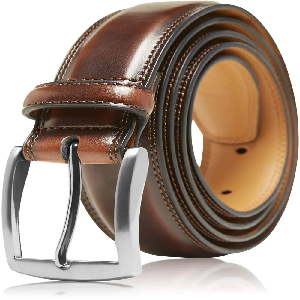 Genuine Leather Belts from Pakistan New Wholesale Custom Logo Pin Buckle Double Side Use Business Style Men Genuine Leather Belt