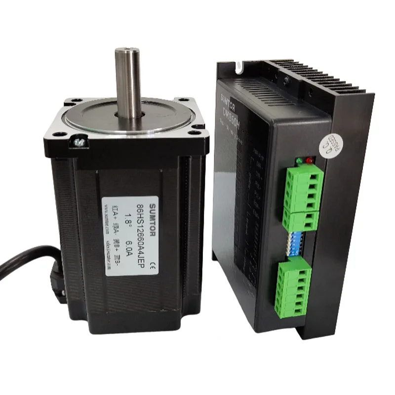 6.0A 9.5NM High Torque Stepper Motor 4 wires Nema 34 Stepper Motor with driver for CNC Machine