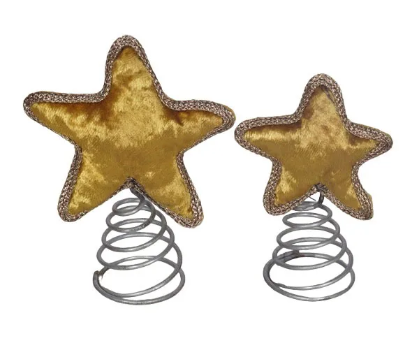 CHRISTMAS SUPPLIES HOT SALE WHITE XMAS VELVET STAR WITH SPRING ORNAMENT FOR HOLIDAY DECORATIVE AND NEW YEAR GIFT