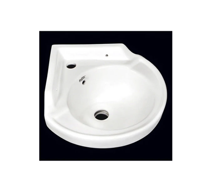 Huge Sale on Top Notch Quality Sanitary Ware Ceramic White Corner Round Wall Hung Hand Wash Basin Sink