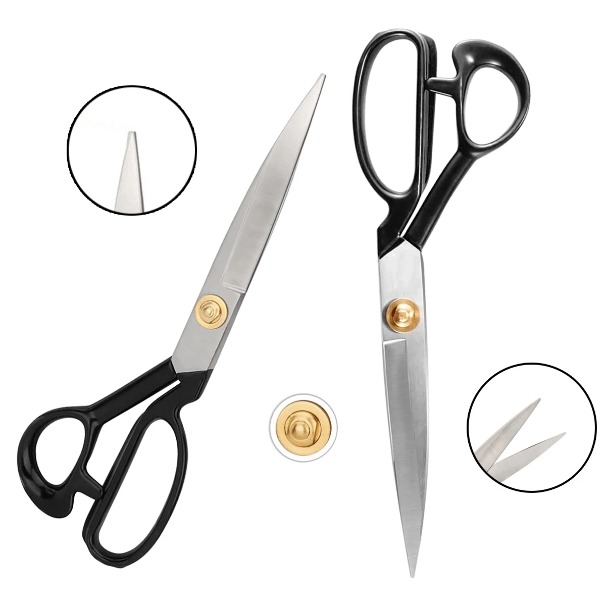 Tailors Dressmakers Scissors Sewing Japanese Stainless Steel Fabric Scissors Sharp Shears for Home & Office