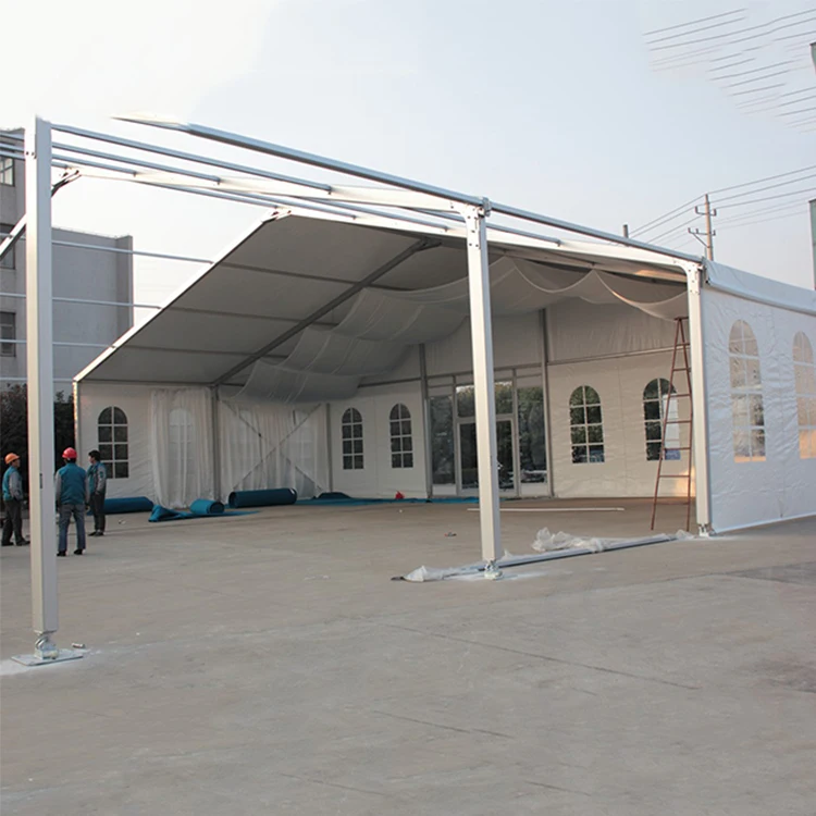 Large Industrial Shelter Tent 15m 20m 25m Width Aluminum Warehouse Storage Big Function Tents Temporary Structure For Industrial