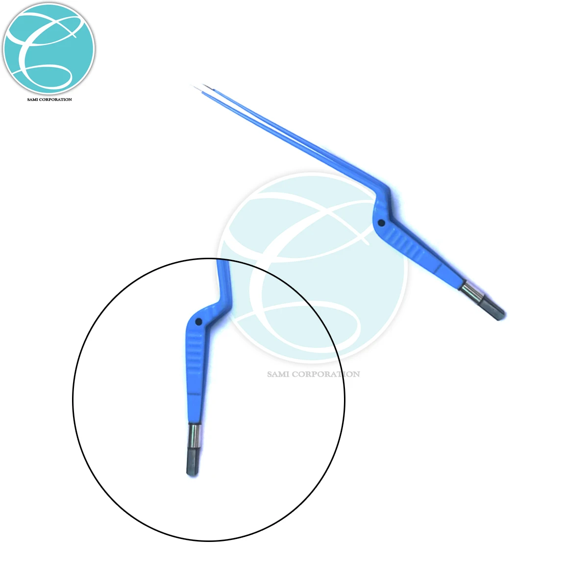 Surgical Cautery Machine Coagulation Straight/Bayonet Bipolar Forceps Medical Electrosurgical Forceps By Sami corporation
