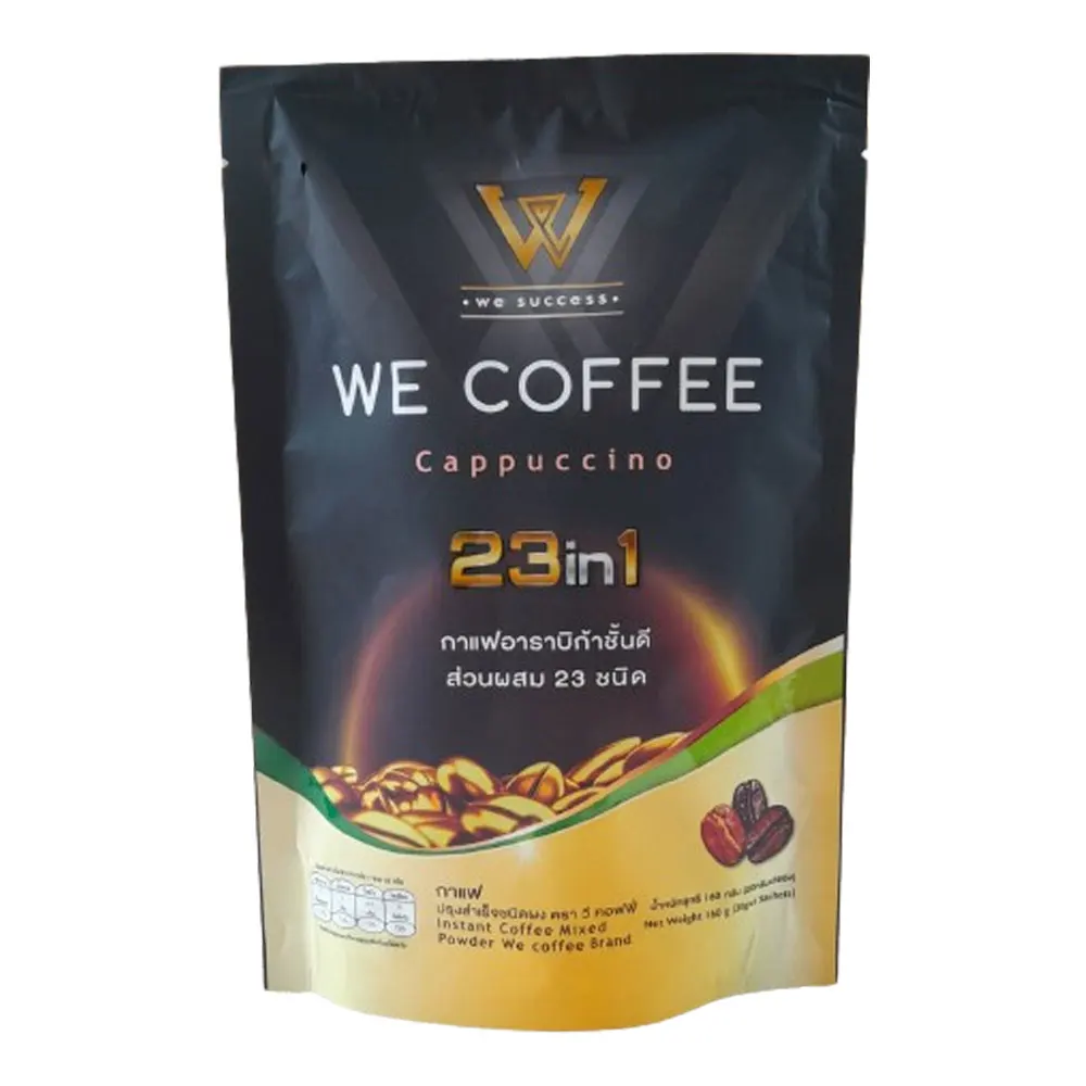 Best Selling 160g 8 Sachet Instant Coffee Cappuccino Mixed Powder 1 Drink Beverage for Slimming Diet Thailand 23 in 1 GMP Halal