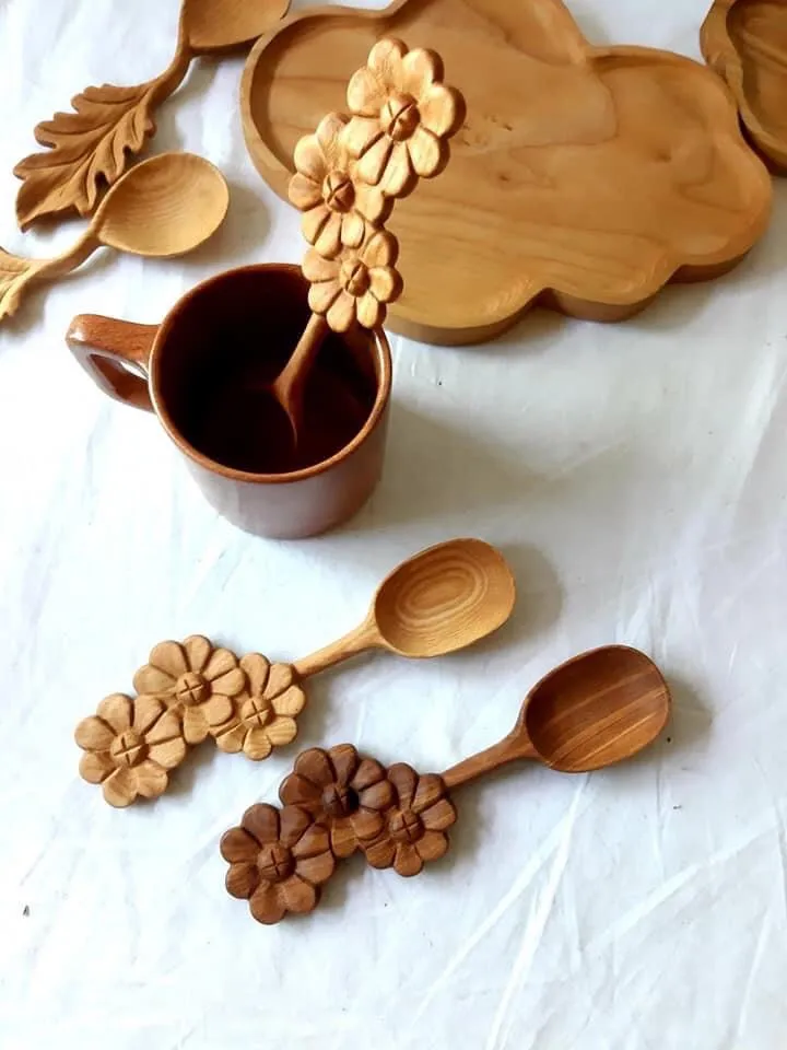 Best Seller Non-stick Wooden Spoon Sets With Short/Long Handle and Customized Styles for Wholesale