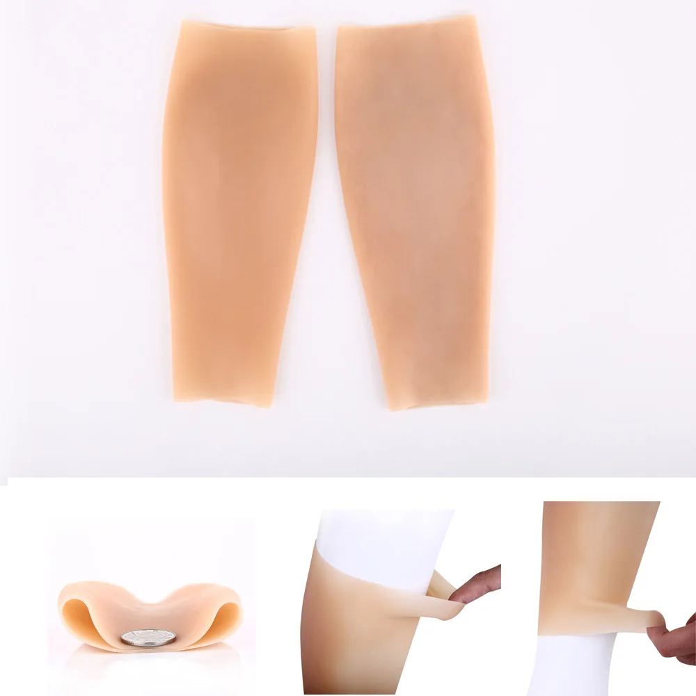 O-shaped Leg Pad Spiral Leg Pad Corrector for Arm and Calf Injuries Birthmark Blocking Silicone Plump Leg Cover