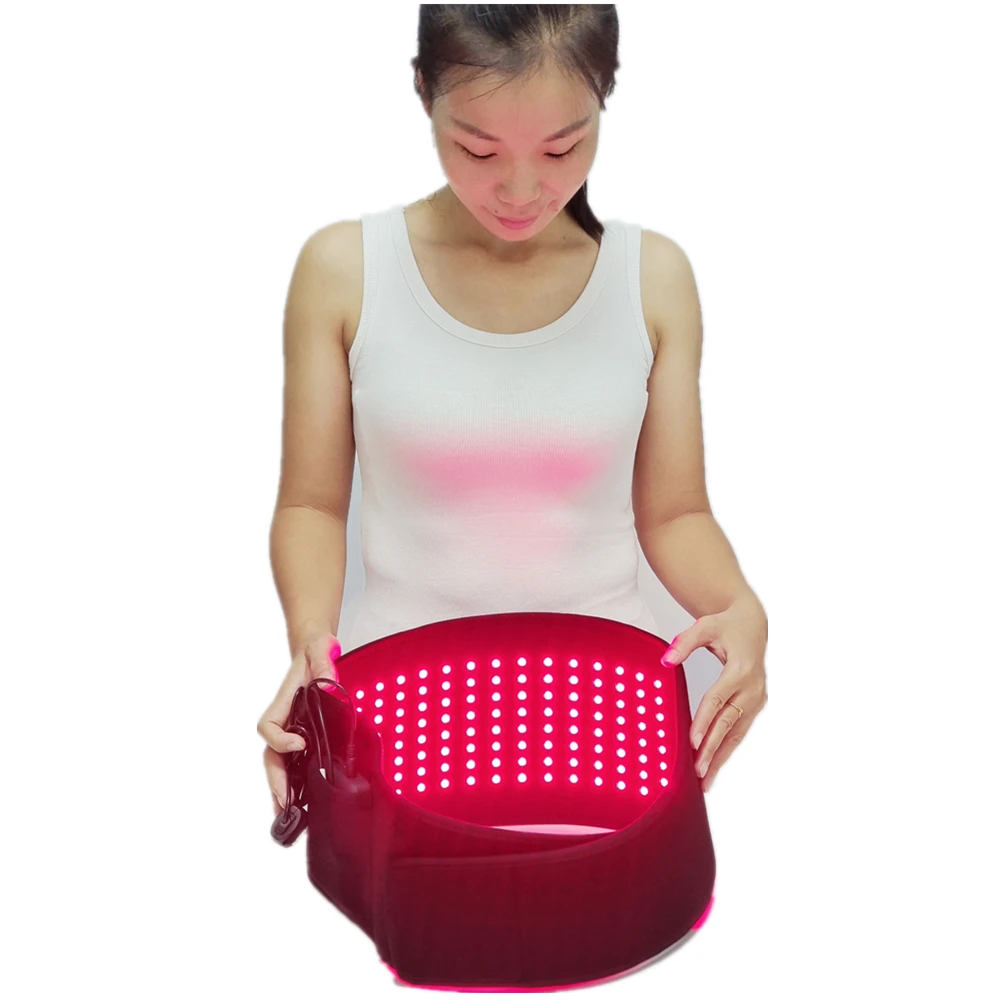 Shanglaite 2024 Popular Wearable Body Stomach Pain Relief 660nm 850nm Near Infrared Red Light Therapy Pad Mat for Home Salon
