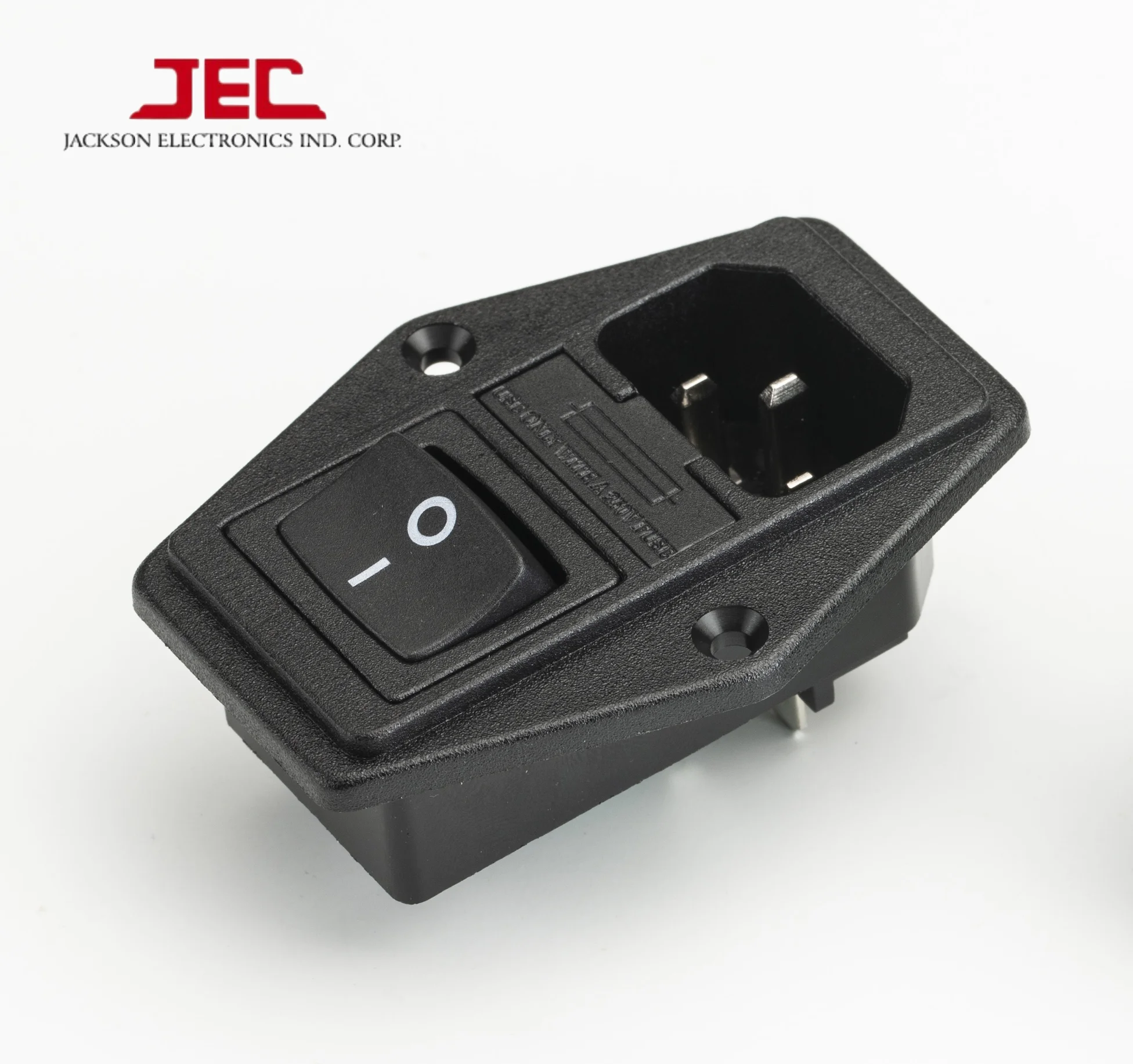 JEC Taiwan Polysnap AC Inlet Socket with switch & fuse holder