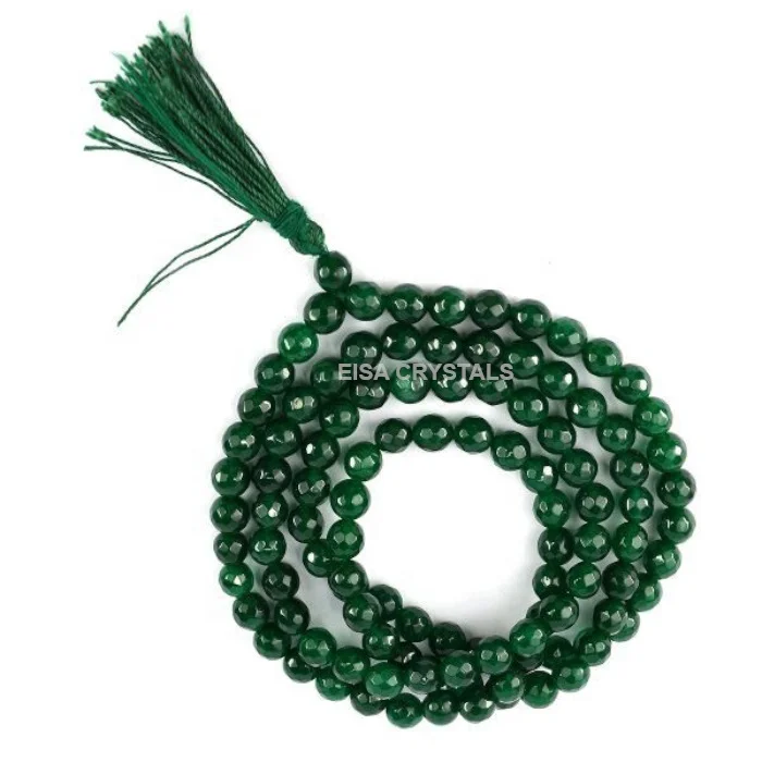 Лучшее качество 108 бисер Jap Mala кристаллы граненый Unakite Агат Драгоценные Камни для исцеления натуральный кристалл магазин