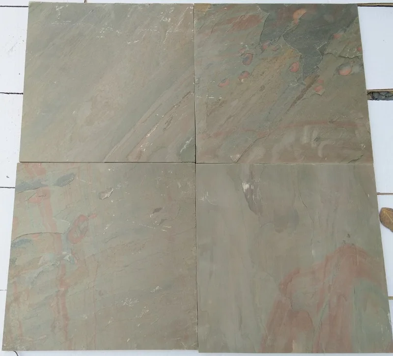 Multi Pink Indian Slate Stone Tiles at best price Natural Slate Tiles for wall cladding flooring slate tiles at cheap price