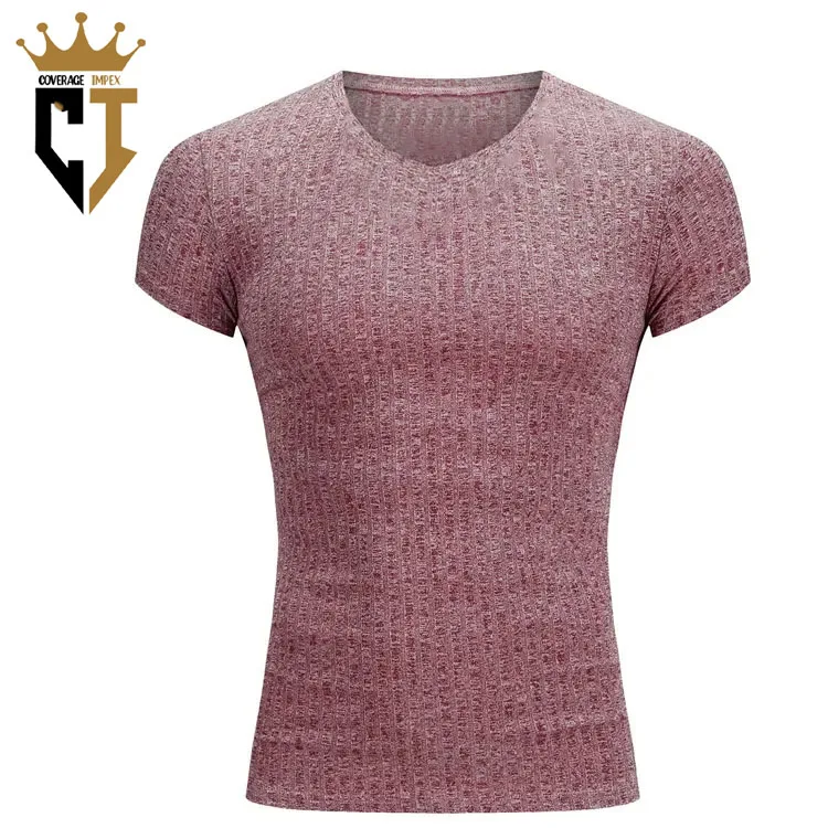 Men O-Neck collar printing logo short sleeve Drop Shoulder polyester t- shirt for men