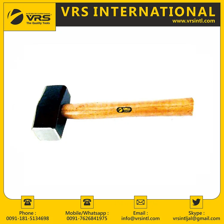Premium Quality Carbon Steel Head Club Hammer with Wooden Handle available in Various Sizes at Reasonable Price in India