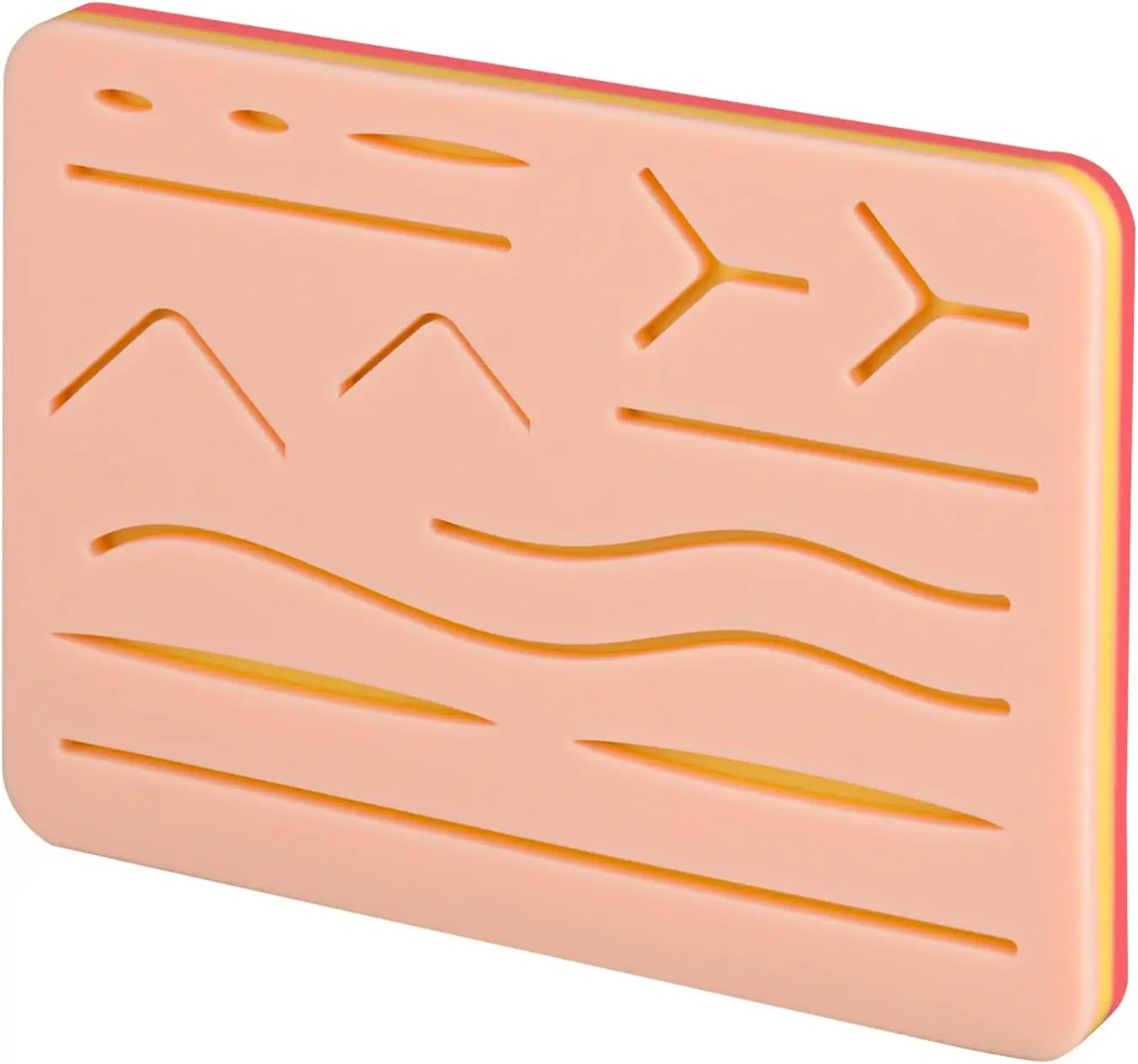 NEW TOP Medical Science Multiple Wounds Teaching Resources Durable Use Skin Silicone Suture Training Pad model with Cut Wound