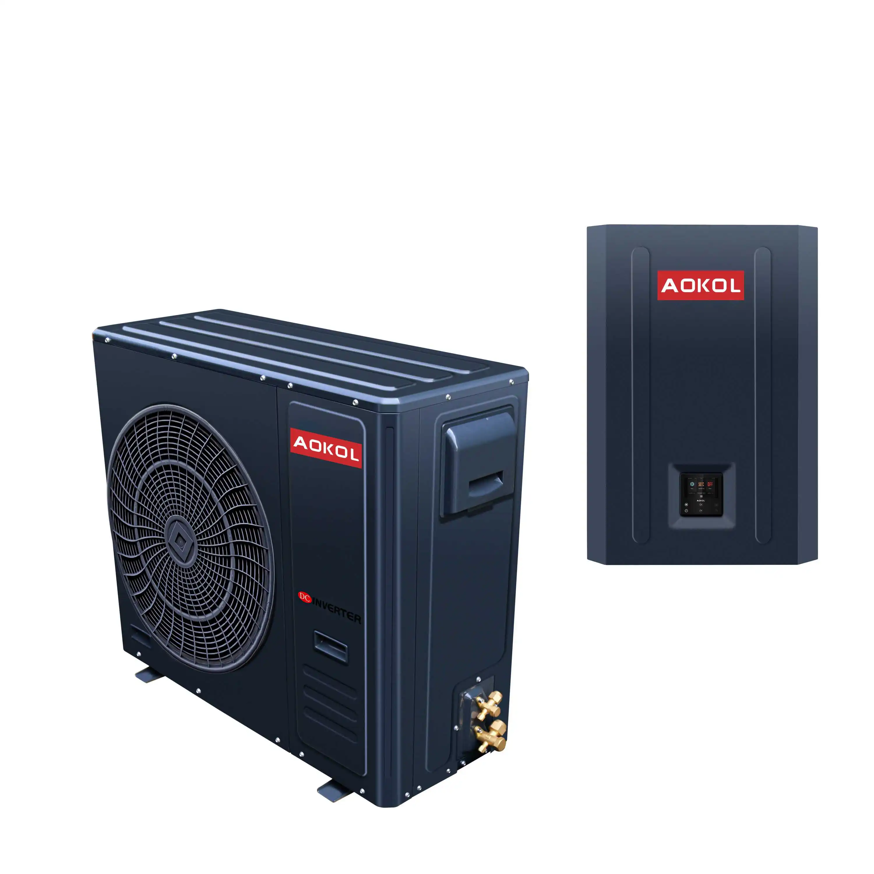 Europe  heat pump ERP A+++, China AOKOL Factory R32 8kW Split type Air to Water Heat Pump,Wifi control DC inverter EVI heat pump