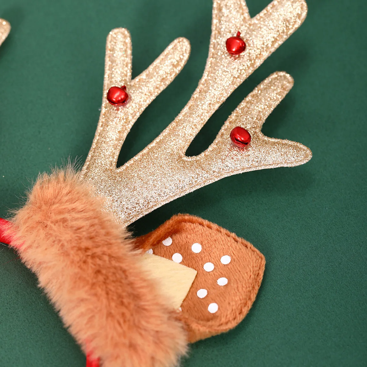 Pafu Party Supplies Large Antler Deer Horn Ears Cosplay Xmas Headdress Hair Accessories Christmas Reindeer Antlers Headband