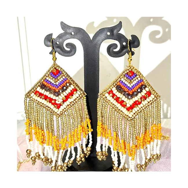 Buy Sead Beads Imitation Pearl Earrings for Girls for Engagement Gift Party or Wedding Events Buy Now Direct From Wholesaler