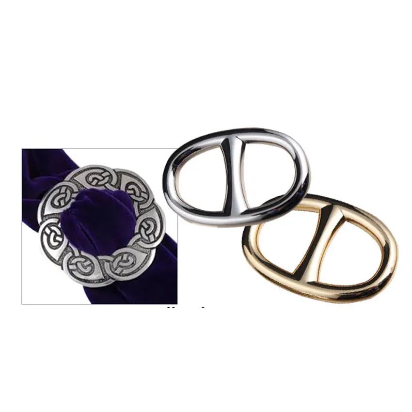 manufacturer custom metal enamel logo fashion slide buckle scarf ring