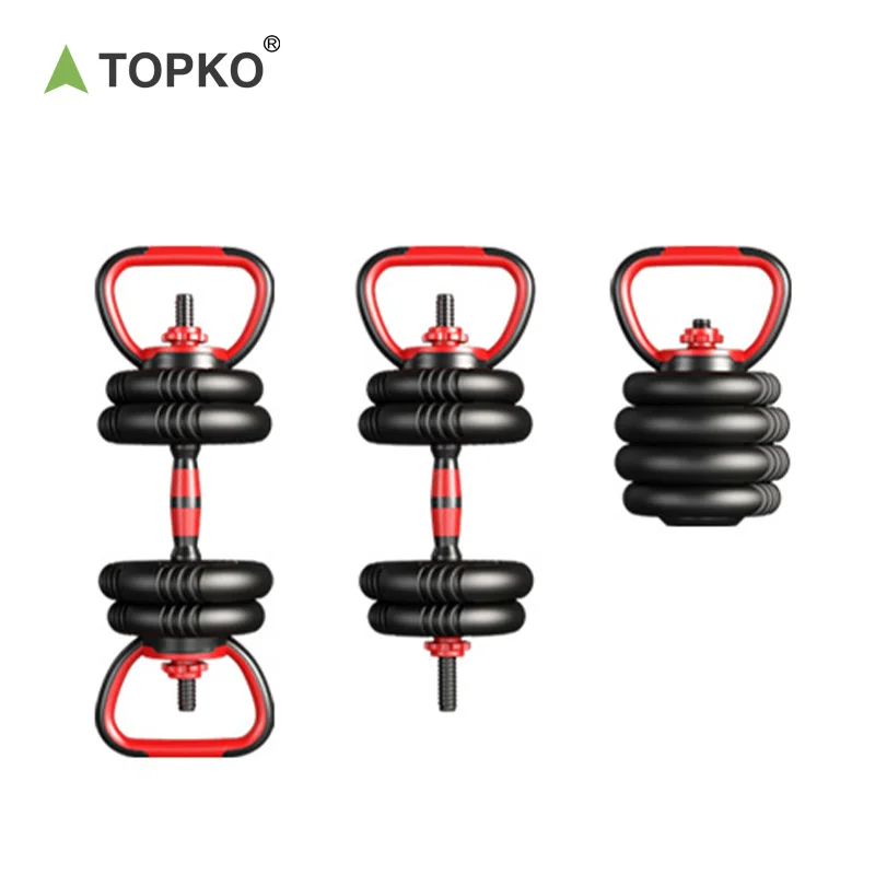TOPKO High Quality ABS Cement Dumbbell Set Multifunctional Sports Weight Lifting Adjustable Dumbbell Set