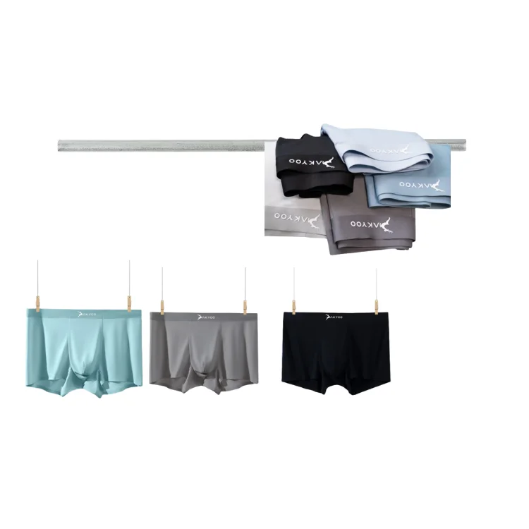 Men Underwear Boxer Good Quality Anti-Bacterial For Male Akyoo Brand Customized Packaging Vietnam Manufacturer